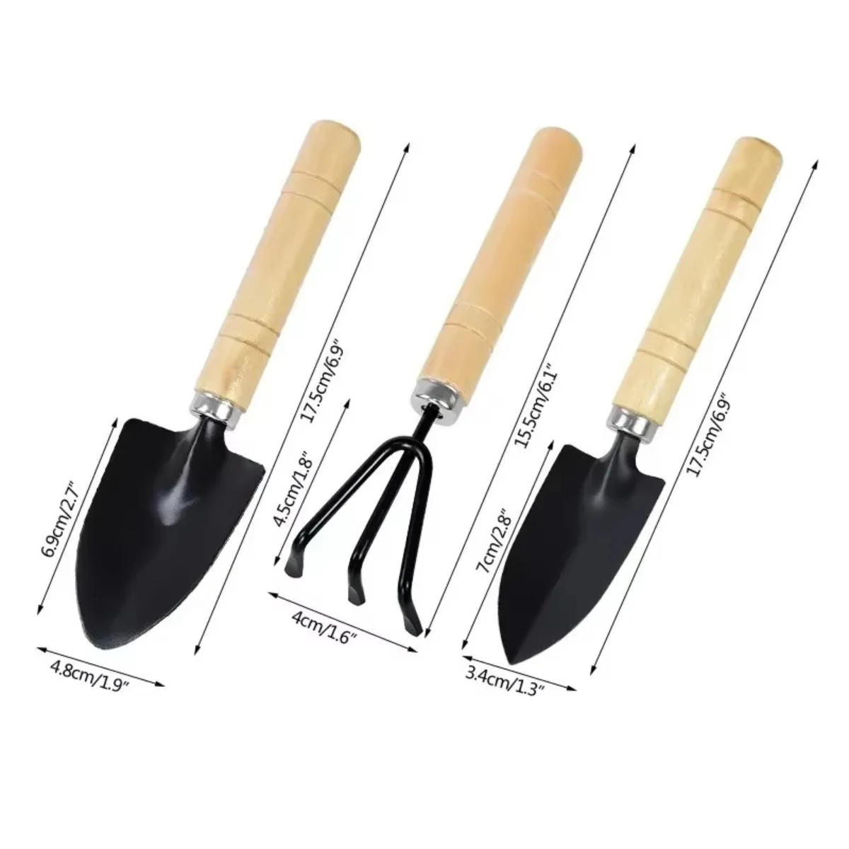 Gardening Tools Vegetables - 3-delige set mini-tuinschepers voor tuinplanten, bloempotten,