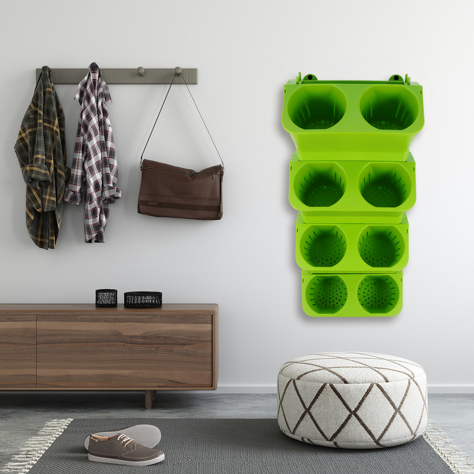 4-delige verticale wandplanter - Self-Watering Planter recensie en prijs